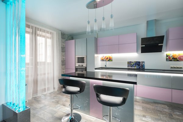 How can you make a galley kitchen more efficient and spacious?