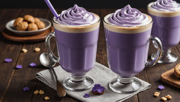 Unwrap the magic of ube latte: a tasty delight awaiting you